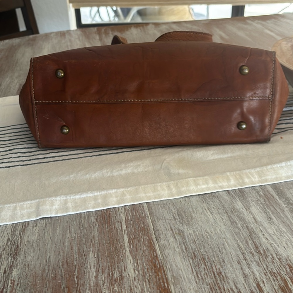 🌿🦋 Patricia Nash Brown Leather Tote Bag - Picture 7 of 14